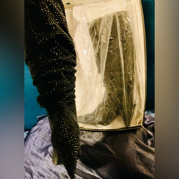 INC Black Bling rhinestone boots - Picture 3 of 3